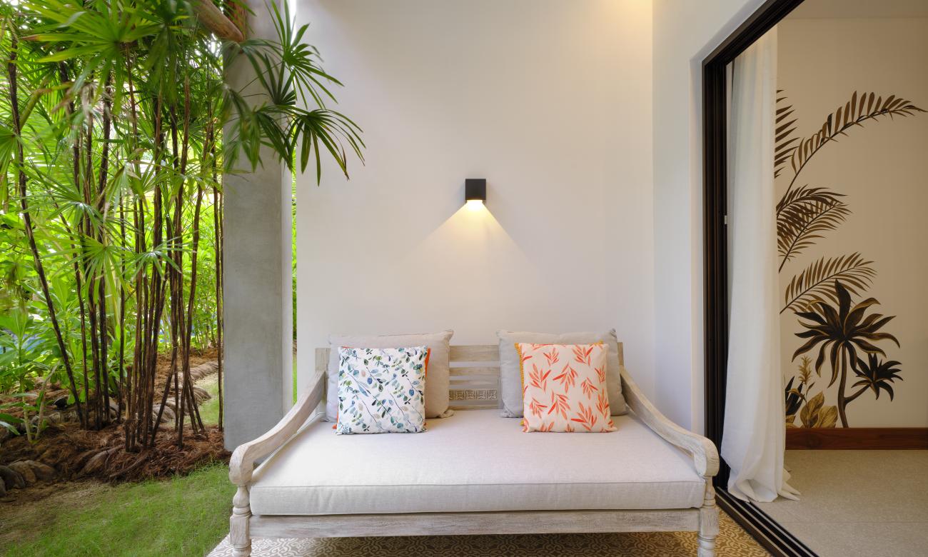 Outside Area of Deluxe Room on Ground Floor